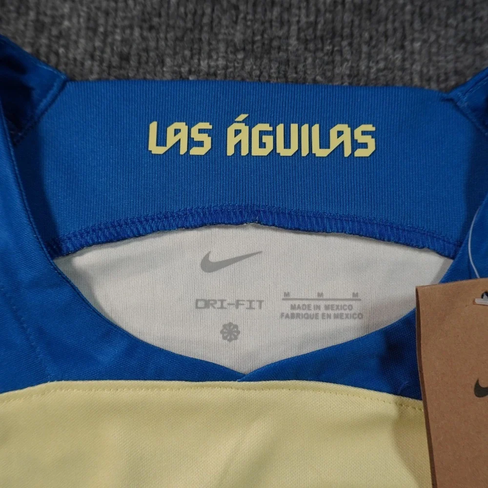 Nike Club America Soccer Jersey Mens Medium Yellow Home Dri-FIT CD0699-100